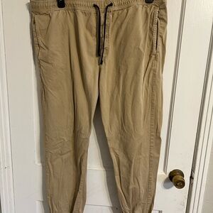 American Eagle Outfitters Beige Joggers